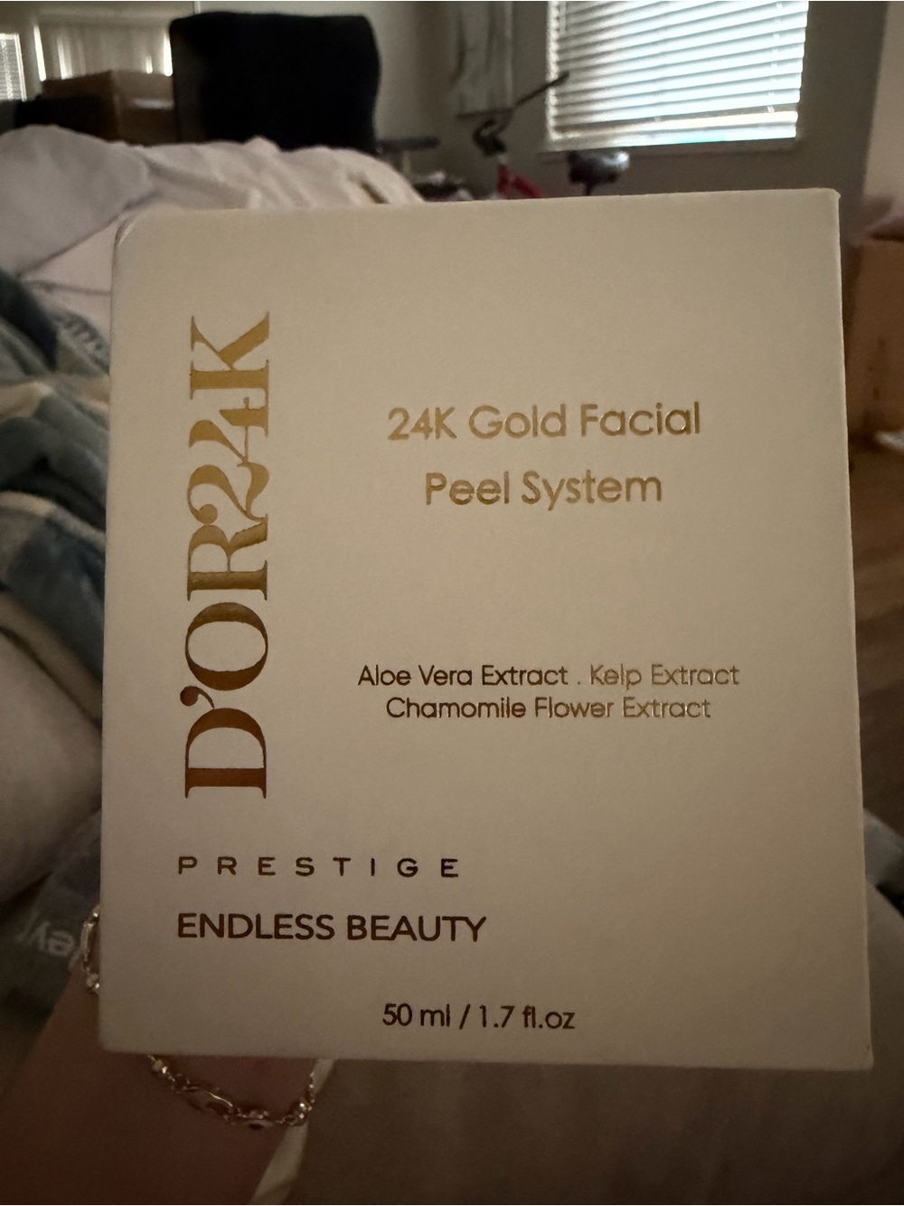 D'OR24K 24K Gold Facial Peel System - Gold/White